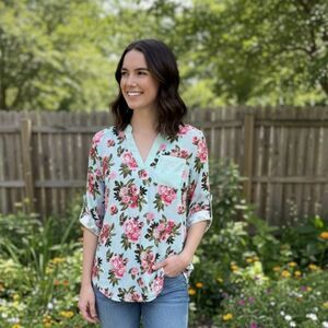 Wishful Park Floral Top, Size S